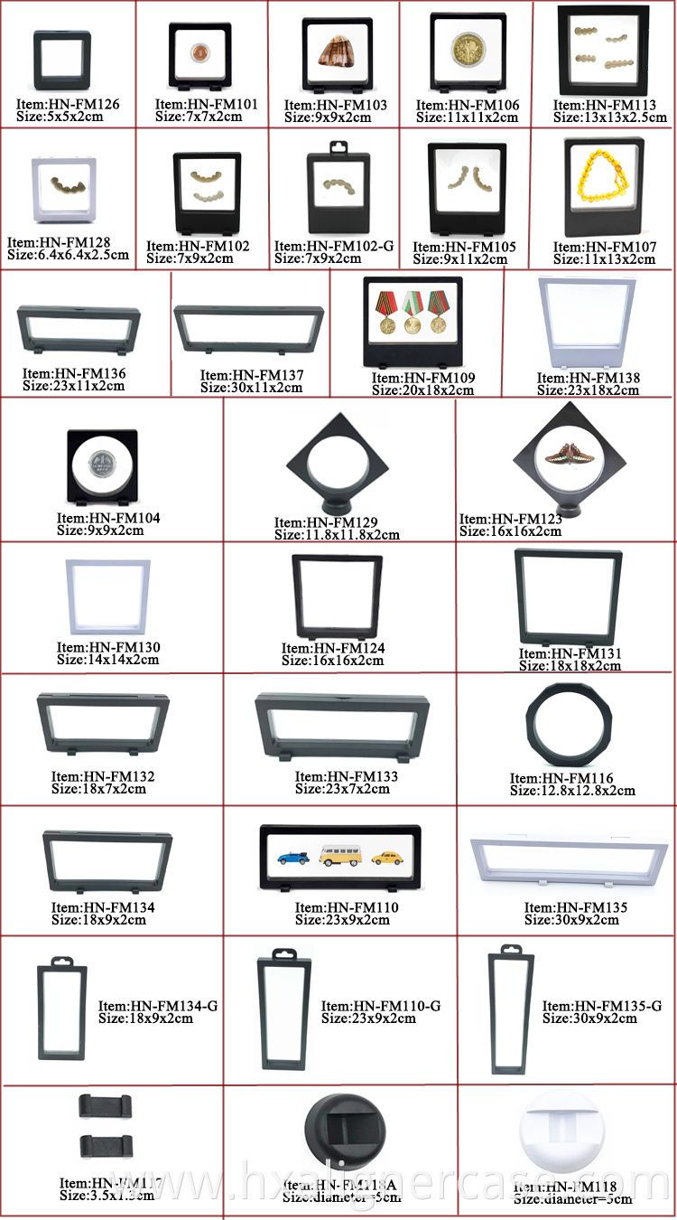 Medal of Honor Plastic Membrane Display Storage Boxes